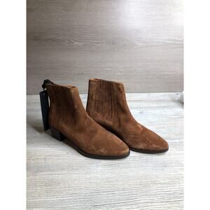 $385 Rag & Bone Rover Suede Chelsea Ankle Boots Women's Brown Size US6.5 EU36.5